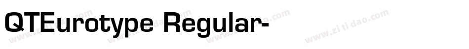 QTEurotype Regular字体转换